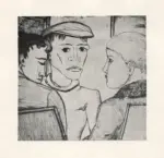 Heckel, Erich , - ritratto di tre giovani