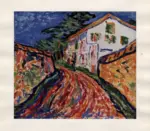 Heckel, Erich , - veduta di casa bianca sulla strada