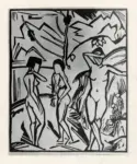 Heckel, Erich , - tre donne sulla spiaggia