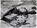 Kirchner, Ernst Ludwig , Mondnacht in Winter -