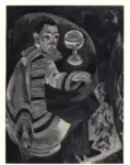 Kirchner, Ernst Ludwig , Selbstbildnis als Trinker