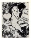 Kirchner, Ernst Ludwig , Sitzender akt