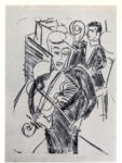 Kirchner, Ernst Ludwig , Woman playing violin -