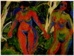 Kirchner, Ernst Ludwig , Zwei frauen -