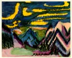 Kirchner, Ernest Ludwig , Gebirslandschaft