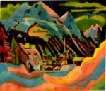 Kirchner, Ernest Ludwig , Paesaggio