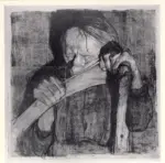 Kollwitz, Kathe , Beim Dengeln