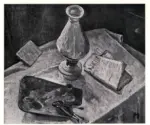 Meybond, Hans , Lamp and Journal -