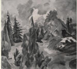 Nauen, Heinrich , Parklandschaft -