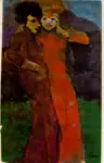 Nolde, Emil , Two woman in a park