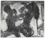 Pechstein, Max , - ritratto di uomo e donna nudi