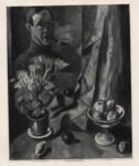 Pechstein, Max , - Natura morta con autoritratto