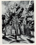 Pechstein, Max , - paesaggio con alberi