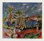 Purrmann, Hans , - veduta di citt&agrave; italiana sul mare