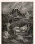 Schlageter, Karl , Landschaft mit figuren -