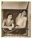 Anonimo , Schrimpf, Georg - sec. XX - Zwei madchen am fenster