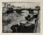 Anonimo , Tucholski, Herbert - sec. XX - Al ponte di Michaeli