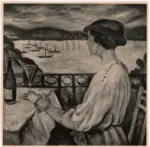 Waske, Erich , Frau am Wannser