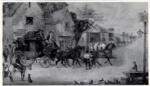 Alken, Henry , The London to Dover mail arriving at the Red Lion -