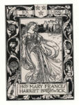 Bell Anning, Robert , - cornice floreale con figura femminile al centro
