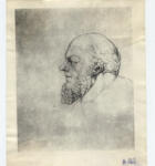 Blake, William , - Studio di profilo di uomo con barba