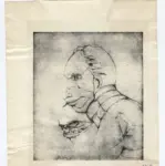 Blake, William , Testa d'uomo con la bocca di serpente