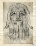 Blake, William , - Ritratto di un saggio con lunghi capelli e barba