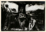 Blake, William , - La Madonna con Bambino seduta sotto un grande albero
