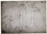 Anonimo , Blake, William - sec. XIX - Gli ipocriti danteschi, schizzo per l'illustrazione a Dante