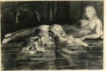 Blake, William , Har und Heva im bade