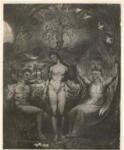 Blake, William , Paradise Lost: Adam and Eve and Angel Raphael