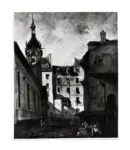 Parkers Bonington, Richard , - veduta di case in citt&agrave;