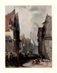 Parkers Bonington, Richard , - veduta di una strada di Rouen