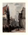 Parkers Bonington, Richard , - veduta di una strada di Rouen