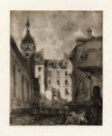 Parkers Bonington, Richard , - veduta della Chiesa della Buona Novella a Parigi