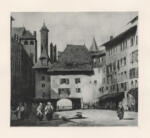Parkers Bonington, Richard , - veduta di Place Molard a Ginevra