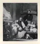 Chinnery, George , Ritratto del fratello dell'artista, con i suoi tre bambini e la loro balia cinese, gruppo in interno