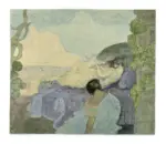 Conder, Charles , Fanciulle sulla spiaggia