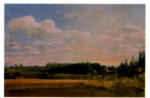 Constable, John , A view towards the rectory, east Bergholt