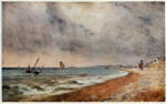 Constable, John , Coast Scene with Fishing Boats