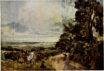 Constable, John , Country Road, Trees and Figures