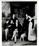 Anonimo , Constable, John - sec. XVIII/ XIX - A portrait group, believed to be the Dysart Family