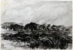 Constable, John , Studio di paesaggio con alberi