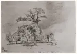 Constable, John , Studio di alberi