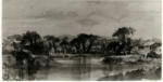 Constable, John , Paese con lago