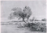 Cotman, John Sell , A River Landscape near Lakenham