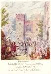 Cruikshank, George , Marriage at Lambert Church and a view of Lambert Palace