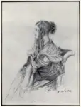 Count D'Orsay, Alfred , Portrait of Mrs. Fairlie