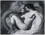 Etty, William , Leda reclining