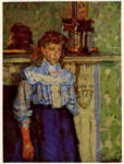 Gilman, Harold , Girl standing by a mantelpiece -